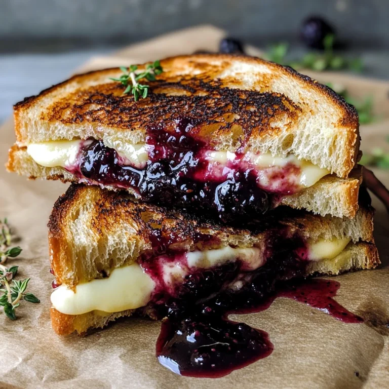 Blackberry Balsamic and Brie Grilled Cheese