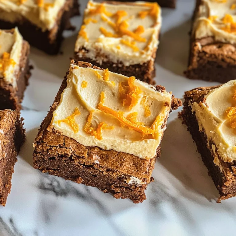 Blonde Orange Brownies