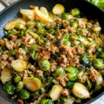 Brussels Sprouts Ground Turkey Skillet