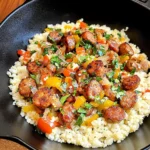 Cajun Sausage Cauliflower Rice (Keto & Low Carb)
