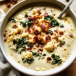 Cauliflower Sausage Kale Soup