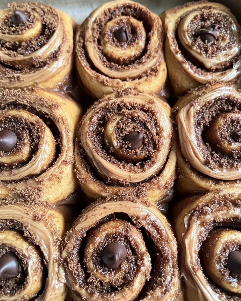 Chocolate Cinnamon Roll with Espresso Cream Cheese Icing