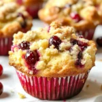 Cranberry Orange Muffins with Streusel Topping