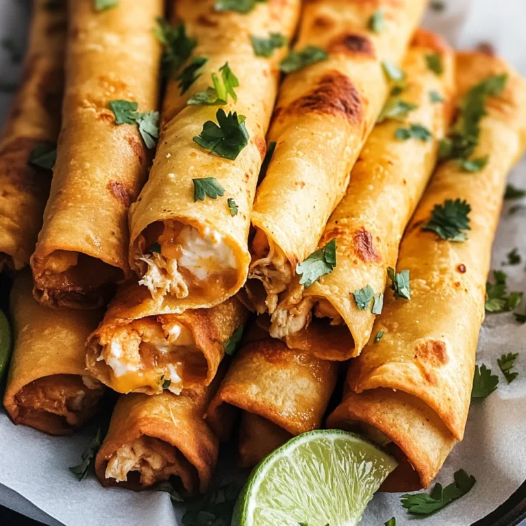 Cream Cheese Chicken Taquitos