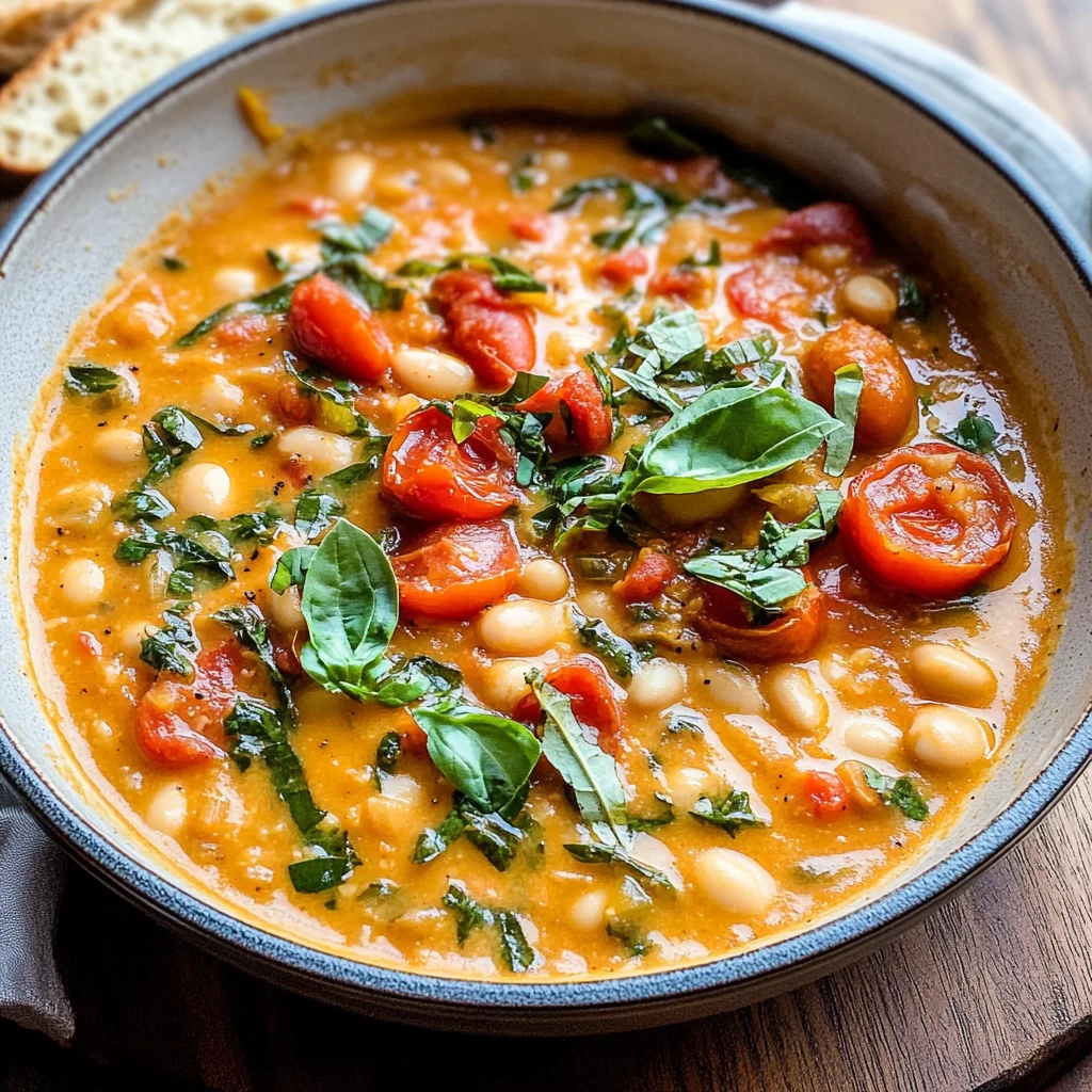 Creamy Tomato White Bean Stew