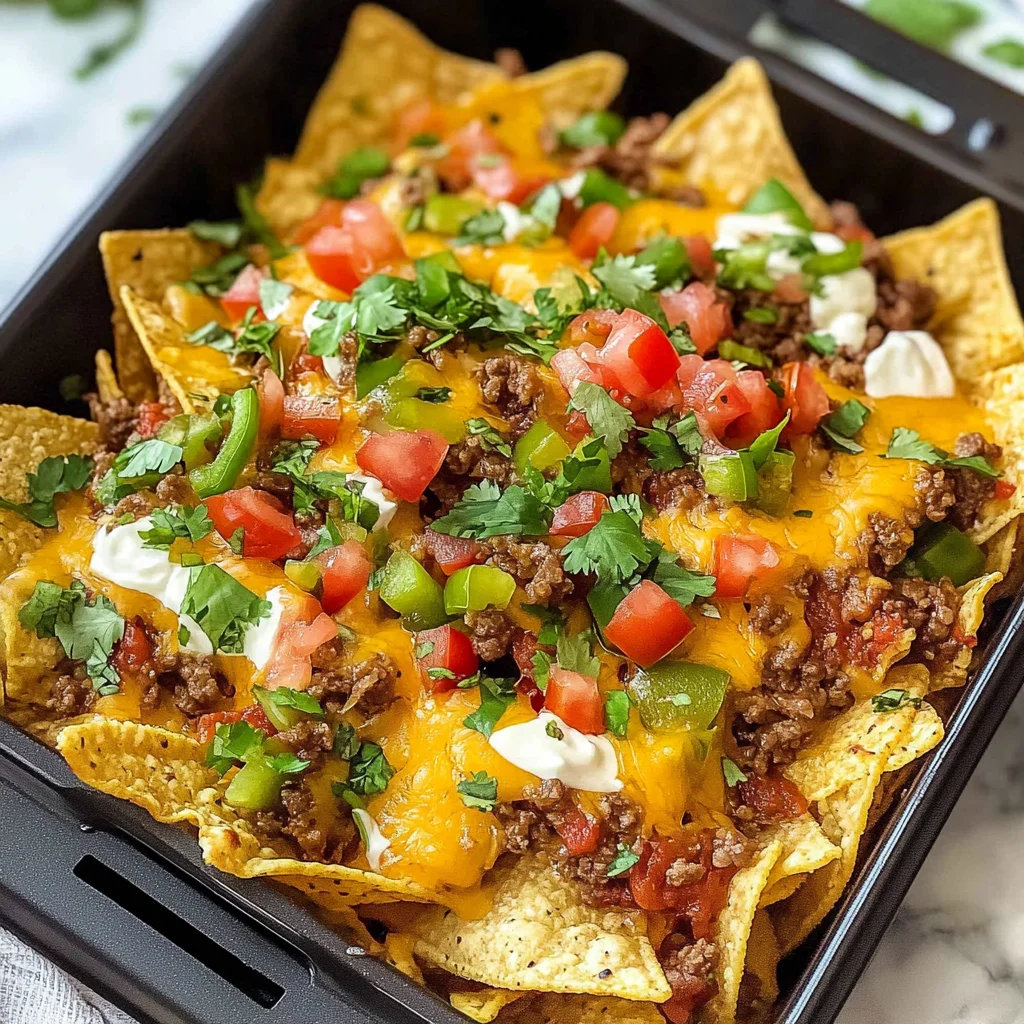 Crispy Air Fryer Nachos