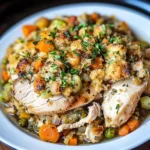 Crock Pot Chicken and Stuffing Dinner