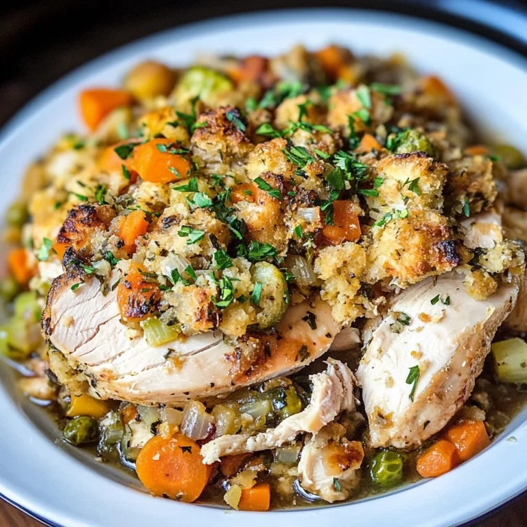 Crock Pot Chicken and Stuffing Dinner