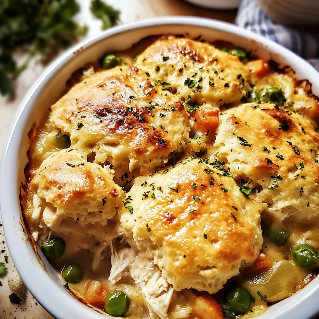 Easy Chicken Cobbler Dinner Casserole