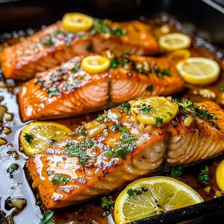 Honey Garlic Butter Baked Salmon