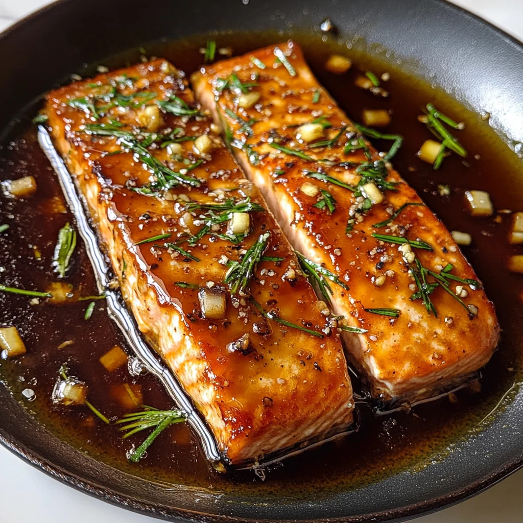 Honey Garlic Glazed Salmon