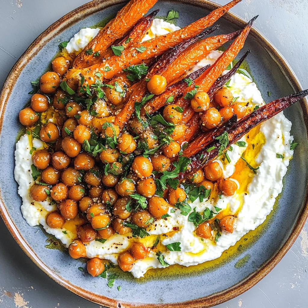 Honey Harissa Carrots With Whipped Feta