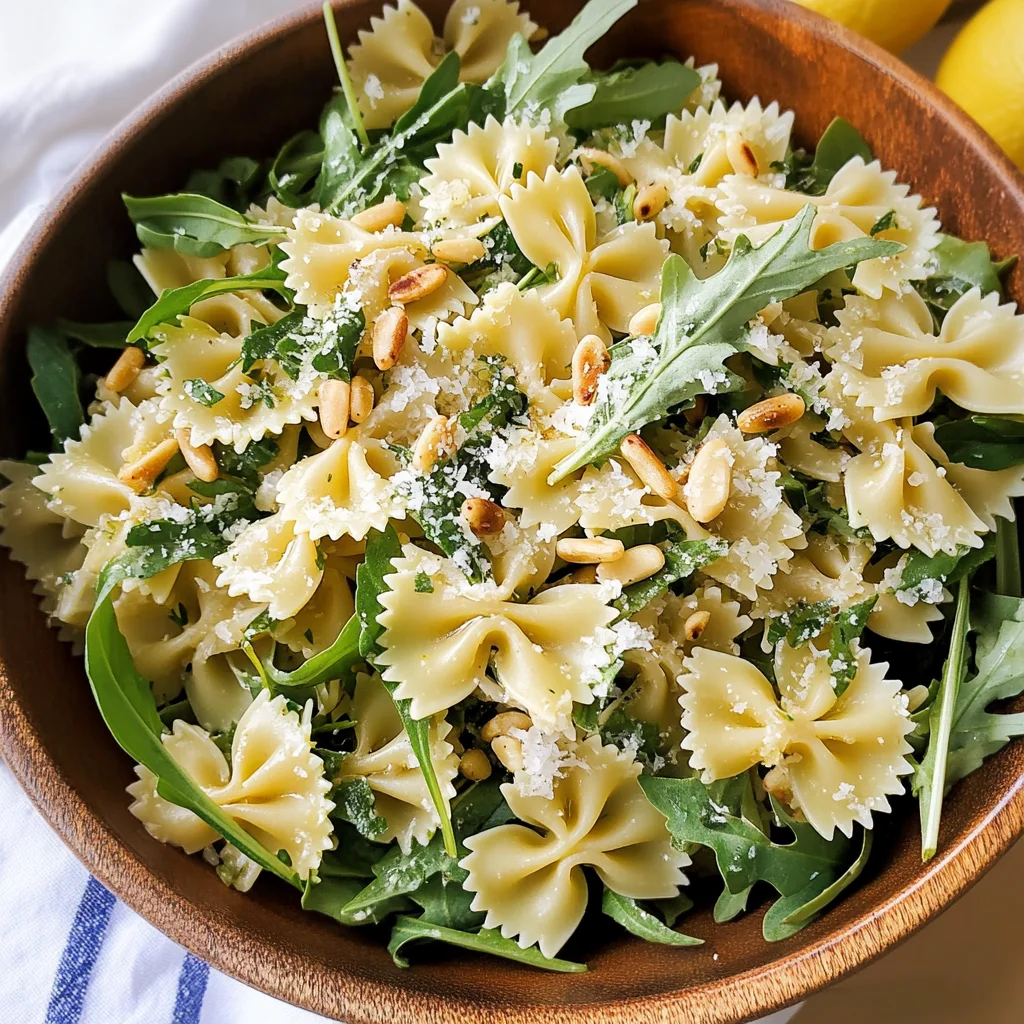 Lemon Basil Parmesan Pasta Salad