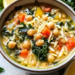 Lemony Greek Chickpea Soup