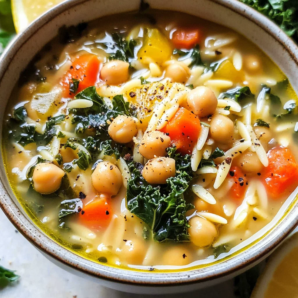 Lemony Greek Chickpea Soup