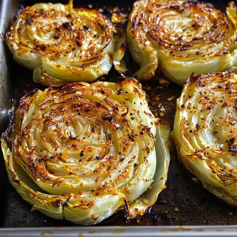 Oven Roasted Garlic Cabbage Steaks