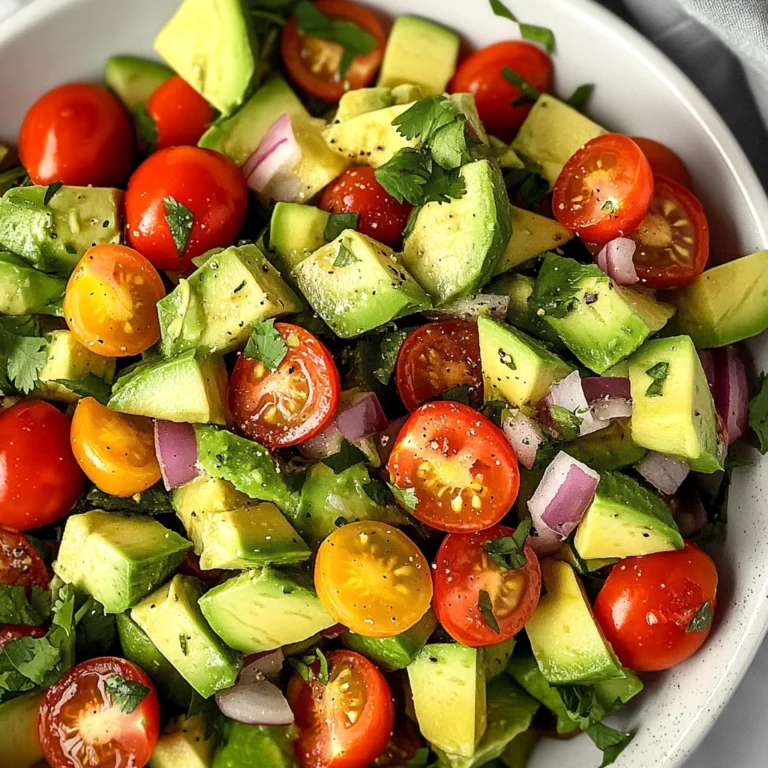 Quick Avocado and Tomato Salad
