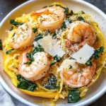 Quick Spaghetti Squash Shrimp Scampi Recipe
