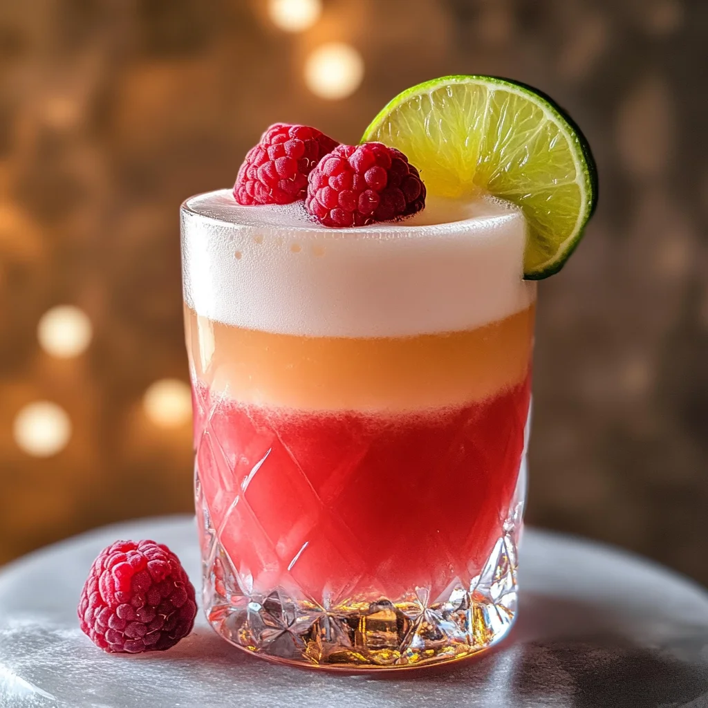 Raspberry Passionfruit Tequila Sour