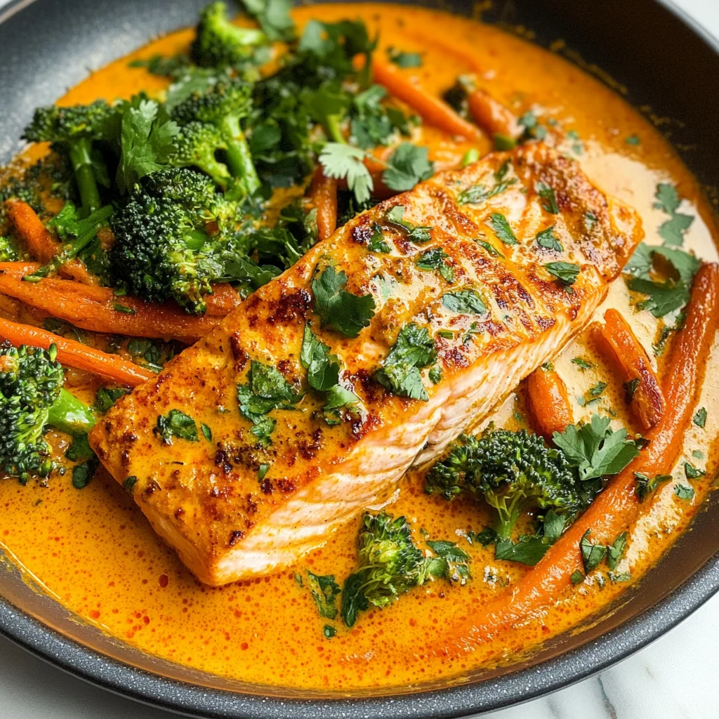 Salmon Coconut Curry