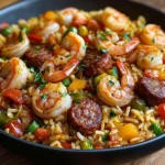 Shrimp Sausage Dirty Rice