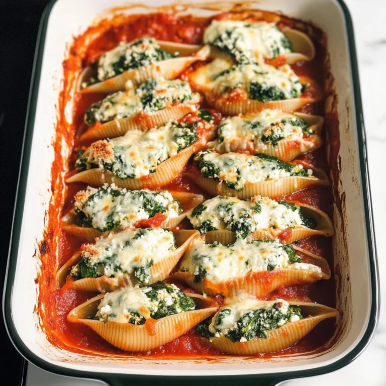 Spinach and Ricotta Stuffed Shells Recipe