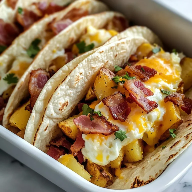 Tasty Baked Breakfast Tacos
