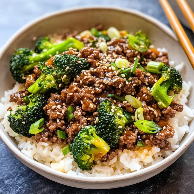 Teriyaki Ground Beef and Broccoli