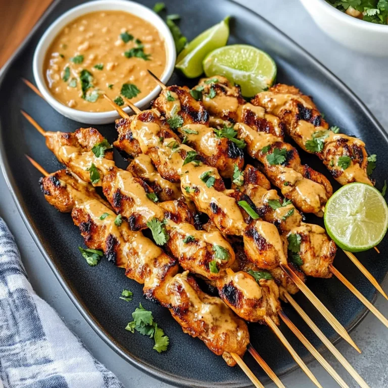 Thai Satay Chicken with Peanut Sauce