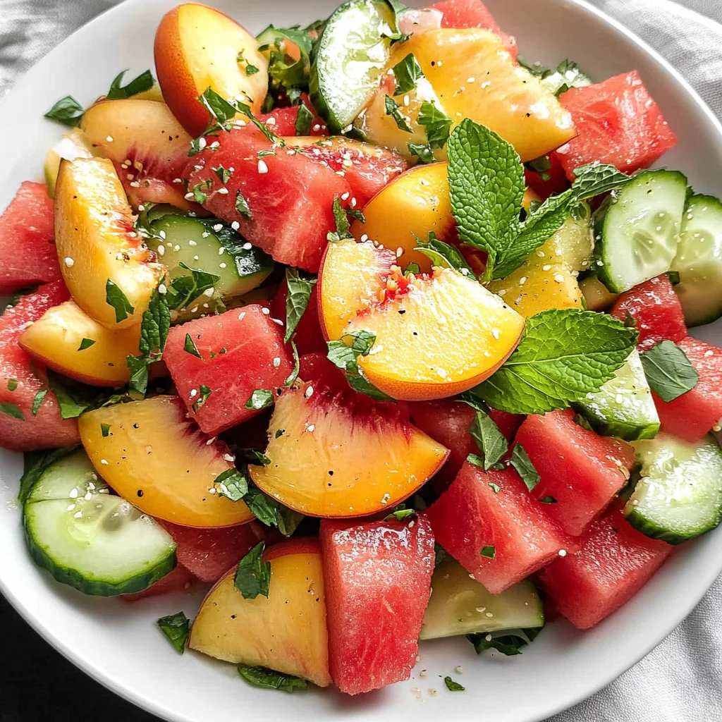 The Peach Watermelon Salad That Tastes Like Summer