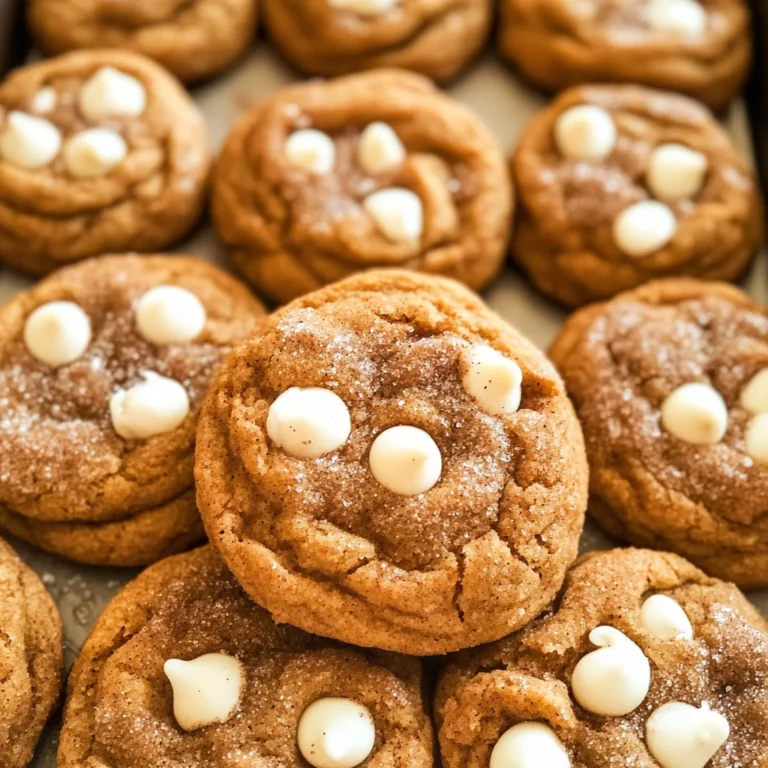 White Chocolate Pumpkin Snickerdoodles