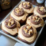 chocolate peanut butter sweet rolls