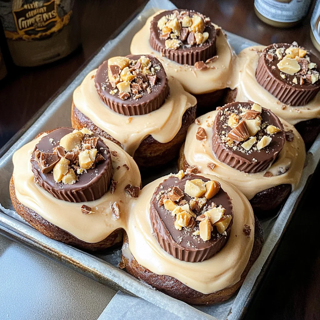 chocolate peanut butter sweet rolls