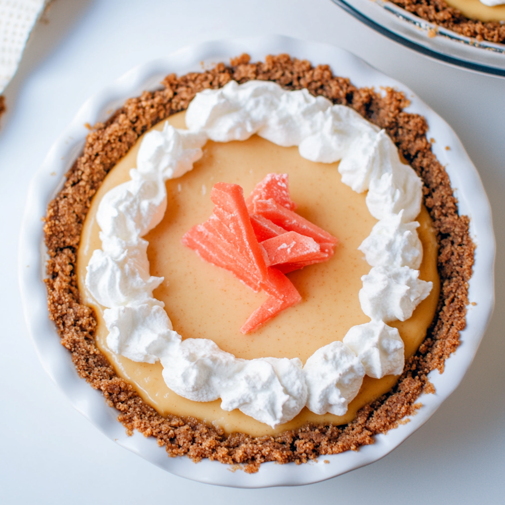 Grapefruit Gingersnap Pie