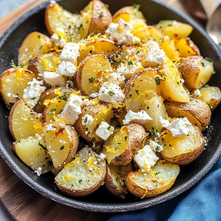 Baked Feta Potatoes with Lemon
