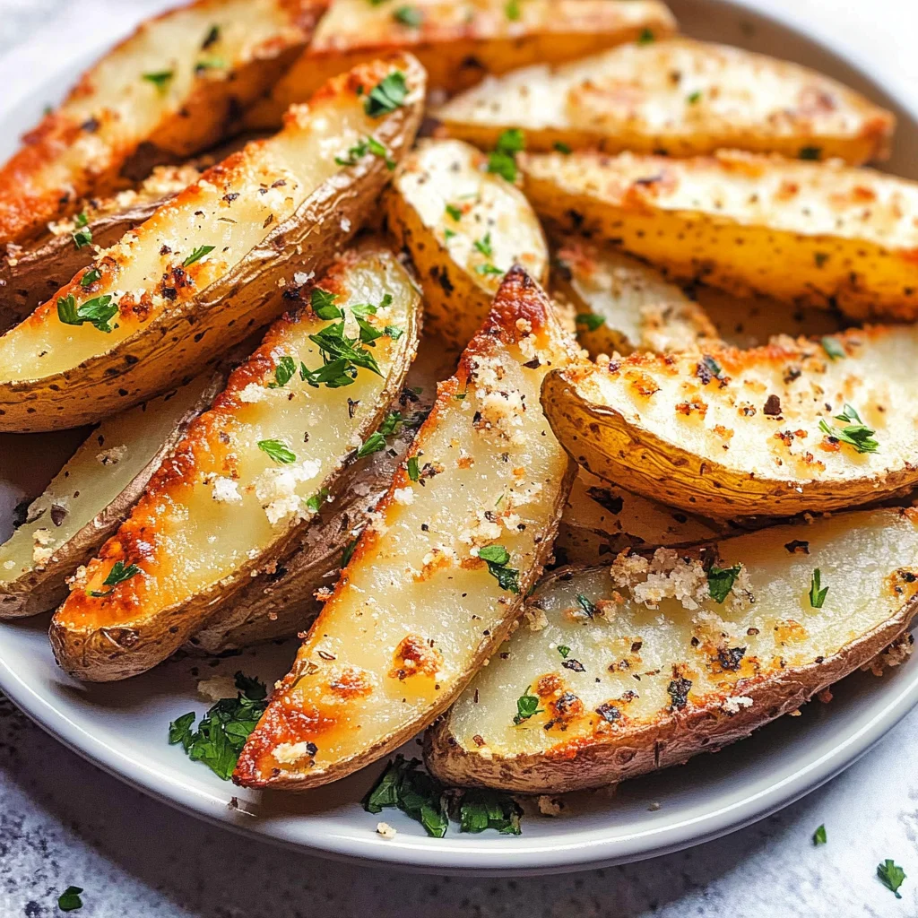 Baked Garlic Parmesan Potato Wedges