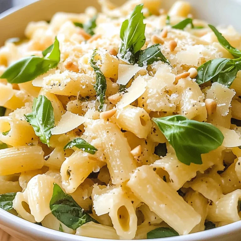 Basil Lemon Pasta Salad