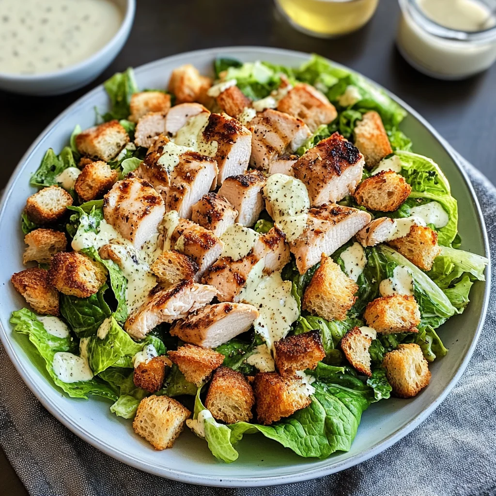 Best Chicken Caesar Salad with Homemade Croutons