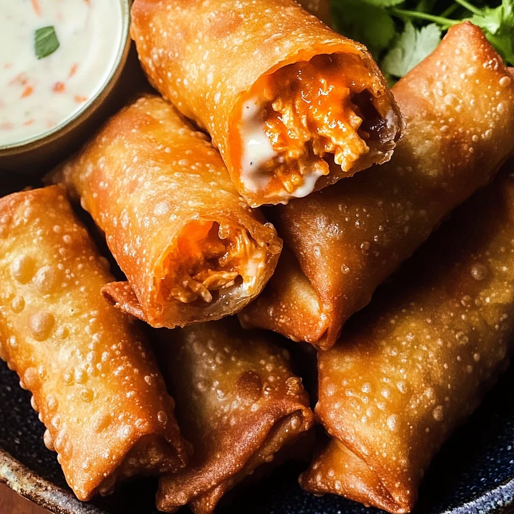 Buffalo Chicken Dip Egg Rolls: A Delicious & Easy Recipe