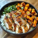Chicken and Sweet Potato Rice Bowl: A Quick, Delicious Meal!