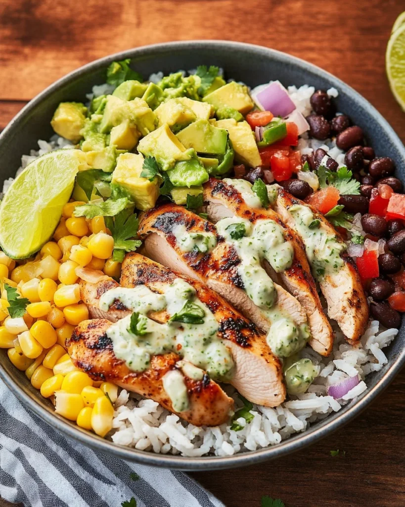 Cilantro Lime Chicken Bowls