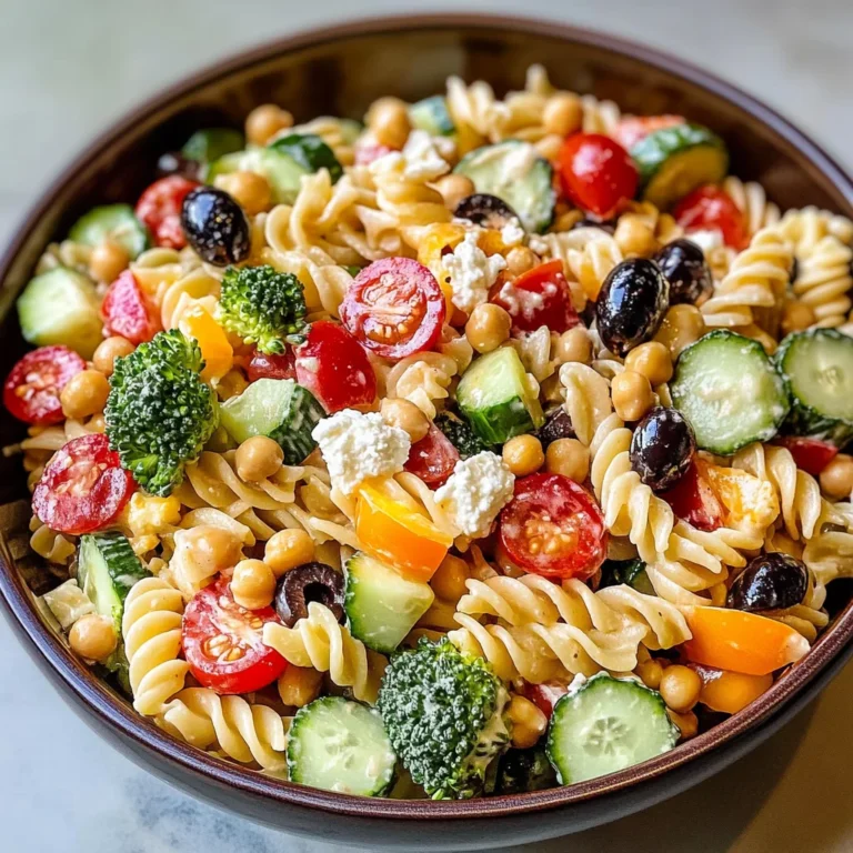Creamy High Protein Pasta Salad