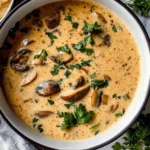 Creamy Hungarian Mushroom Soup
