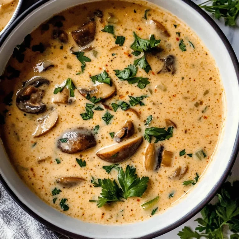 Creamy Hungarian Mushroom Soup