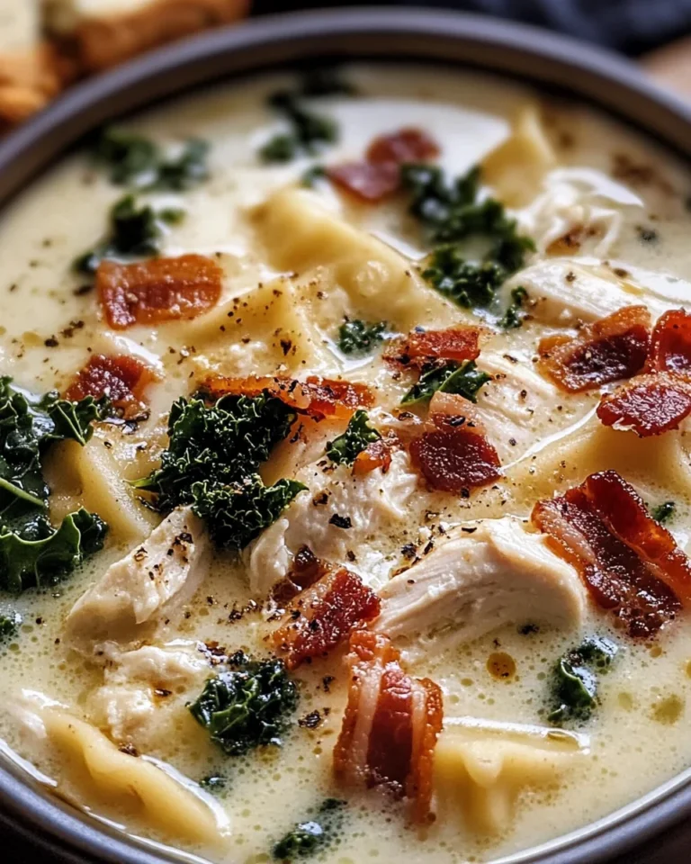 Creamy White Chicken Lasagna Soup