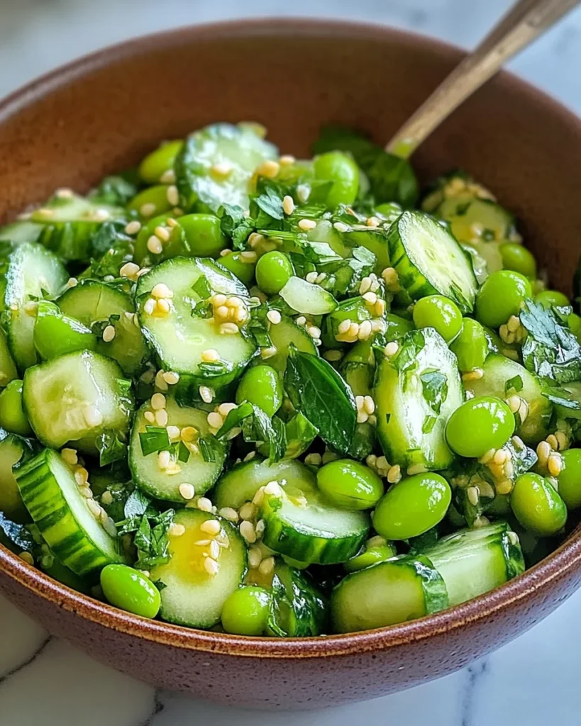 Crispy Cucumber Edamame Salad for a Refreshing Summer Treat