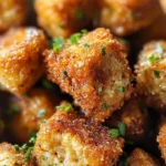 Crispy Garlic Herb Tofu Nuggets