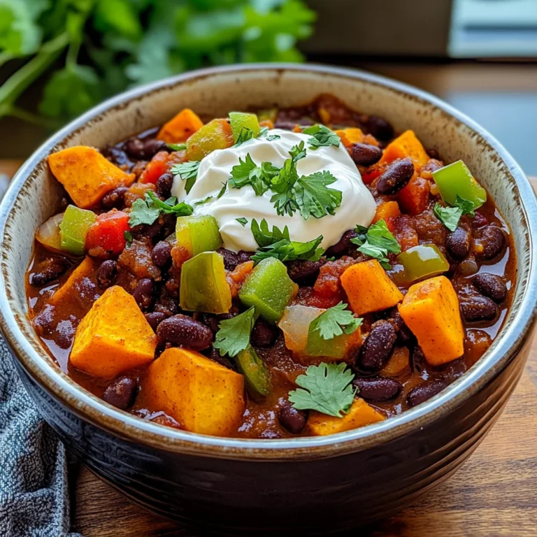 Crock Pot Sweet Potato Black Bean Chili