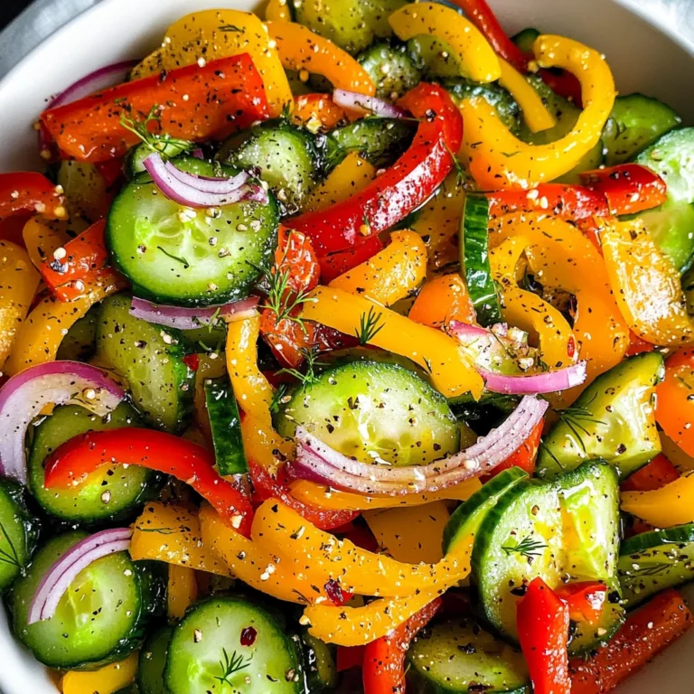 Cucumber Sweet Pepper Salad