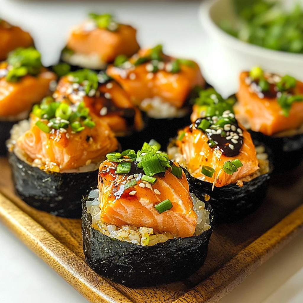 Easy Baked Salmon Sushi Cups (Viral Recipe)